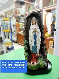 Our lady of Lourdes 8”