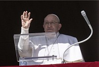 Pope Francis announced the start of a Year of Prayer in his Angelus address from the window of the Vatican's Apostolic Palace on Jan. 21, 2024. | Vatican Media