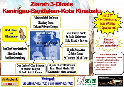 Ziarah 3 Diosis (Keningau - Sandakan - Kota Kinabalu)