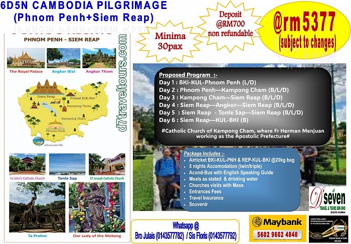 6D5N Cambodia Pilgrimage - Phnom Penh + Siem Reap