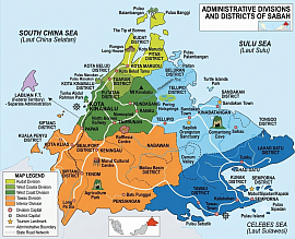 Map Of Sabah